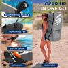 imageSereneLife Inflatable Stand Up Paddle Board with Premium SUP Accessories  Wide Stable Design with NonSlip EVA Deck Pad for Adults and Youth of All Skill Levels 350 lbs CapacityWood