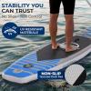 imageSereneLife Inflatable Stand Up Paddle Board with Premium SUP Accessories  Wide Stable Design with NonSlip EVA Deck Pad for Adults and Youth of All Skill Levels 350 lbs CapacityBlue