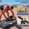 imageSereneLife Inflatable Stand Up Paddle Board with Premium SUP Accessories  Wide Stable Design with NonSlip EVA Deck Pad for Adults and Youth of All Skill Levels 350 lbs CapacityWood