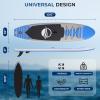 imageSereneLife Inflatable Stand Up Paddle Board with Premium SUP Accessories  Wide Stable Design with NonSlip EVA Deck Pad for Adults and Youth of All Skill Levels 350 lbs CapacityBlue