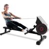 imageSereneLife Air ampamp Magnetic Rowing Machine  Measures Time Distance Stride Calories  For Gym or Home Cardio Workout