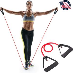 imageSereneLife Adjustable Resistance Band  Portable Home Workout Exercise Band for Resistance Training Physical Therapy Yoga Pilates SLRBGF one Color