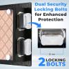 imageSereneLife Fingerprint Safe 063 Cubic FT  Electronic Fingerprint Access Money Handgun ampamp Jewlery Safe for Home ampamp Office  Touchscreen Keypad ampamp includes 4 Keys  1377 x 984 x 984 Inch  Black