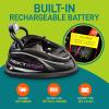 imageSereneLife 12V Electric Bumper Car for Kids  Remote Control Option 360 Spin LED Lights Safety Belt Kids Toddler Baby Bumper Car 38 YearsBlack