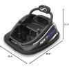 imageSereneLife 12V Electric Bumper Car for Kids  Remote Control Option 360 Spin LED Lights Safety Belt Kids Toddler Baby Bumper Car 38 YearsBlack