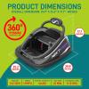 imageSereneLife 12V Electric Bumper Car for Kids  Remote Control Option 360 Spin LED Lights Safety Belt Kids Toddler Baby Bumper Car 38 YearsBlack