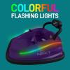imageSereneLife 12V Electric Bumper Car for Kids  Remote Control Option 360 Spin LED Lights Safety Belt Kids Toddler Baby Bumper Car 38 YearsPurple