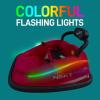 imageSereneLife 12V Electric Bumper Car for Kids  Remote Control Option 360 Spin LED Lights Safety Belt Kids Toddler Baby Bumper Car 38 YearsRed