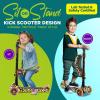 imageSereneLife 3 Wheeled Scooter for Kids  2in1 SitStand Child Toddlers Toy Kick Scooters w FlipOut Seat Adjustable Height Wide Deck Flashing Wheel Lights for Outdoor Fun  SLKSLP5 Leopard