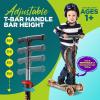 imageSereneLife 3 Wheeled Scooter for Kids  2in1 SitStand Child Toddlers Toy Kick Scooters w FlipOut Seat Adjustable Height Wide Deck Flashing Wheel Lights Great for Outdoor Fun  SLKSTIG Tiger