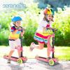 imageSerenelife 3 Wheeled Scooter for Kids  2in1 SitStand Child Toddlers Toy Kick Scooters w FlipOut Seat Adjustable Height Wide Deck Flashing Wheel Lights for Outdoor Fun  SLKS39 Watermelon
