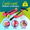imageSerenelife 3 Wheeled Scooter for Kids  2in1 SitStand Child Toddlers Toy Kick Scooters w FlipOut Seat Adjustable Height Wide Deck Flashing Wheel Lights for Outdoor Fun  SLKS39 Watermelon