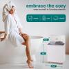 imageSereneLife Luxury Rectangle Towel Warmer  Spa ampamp Bathroom Heater with Custom Fragrance Auto ShutOff Fits 2 large Towels Blankets Bathrobes PJs  Perfect Gift for Him ampamp Her BlackSilver