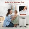 imageSereneLife SLTLWSQ80 Warmer23L Capacity Bucket with Timer Function Fits Up to Two Oversized Towels for Bathroom PinkBlack