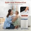 imageSereneLife SLTLWSQ80 Warmer23L Capacity Bucket with Timer Function Fits Up to Two Oversized Towels for Bathroom PinkBlue