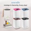 imageSereneLife SLTLWSQ80 Warmer23L Capacity Bucket with Timer Function Fits Up to Two Oversized Towels for Bathroom PinkWhite