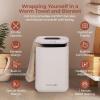 imageSereneLife SLTLWSQ80 Warmer23L Capacity Bucket with Timer Function Fits Up to Two Oversized Towels for Bathroom PinkWhite