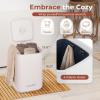 imageSereneLife SLTLWSQ80 Warmer23L Capacity Bucket with Timer Function Fits Up to Two Oversized Towels for Bathroom PinkWhite