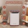 imageSereneLife SLTLWSQ83 Warmer23L Capacity Bucket with Timer Function Fits Up to Two Oversized Towels for Bathroom Wood