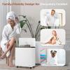 imageSereneLife WIFI Luxury Rectangle Towel Warmer  Spa ampamp Bathroom Heater with Custom Fragrance Auto ShutOff Fits 2 large Towels Blankets Bathrobes PJs  Perfect Gift for Him ampamp Her NaturalBlack