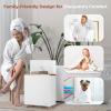 imageSereneLife WIFI Luxury Rectangle Towel Warmer  Spa ampamp Bathroom Heater with Custom Fragrance Auto ShutOff Fits 2 large Towels Blankets Bathrobes PJs  Perfect Gift for Him ampamp Her NaturalRose Gold