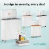 imageSereneLife WIFI Luxury Rectangle Towel Warmer  Spa ampamp Bathroom Heater with Custom Fragrance Auto ShutOff Fits 2 large Towels Blankets Bathrobes PJs  Perfect Gift for Him ampamp Her NaturalSilver