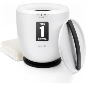 imageSereneLife Counter Towel Warmer Bucket  with Customized Fragrance for Spa and Bathroom Luxury Towel Heater Auto Shut off Fits 1 large Towel Blanket Bathrobe PJs BlackBlack