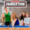 imageSereneLife 4 in 1 Multi Game Table 4x2 Folding Portable Sports Arcade Games with Accessories Ping Pong Air Hockey Pool Billiards and Shuffleboard for Indoor Outdoor All Ages