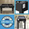 imageSereneLife 48in Foosball Table Competition Sized Set with 2 Balls and 2 Cup Holders for Indoor Family Arcade Game RoomBlack