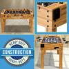 imageSereneLife 48in Foosball Table Competition Sized Set with 2 Balls and 2 Cup Holders for Indoor Family Arcade Game RoomNatural
