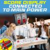imageSereneLife 54quot Air Hockey Game Table with 2X Stronger Motor Lightup Scoreboard AC in Line Power Switch Includes 2 Pucks 2 PushersNatural