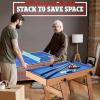 imageSereneLife 5in1 Folding Multi Game Table 40quot Full Size Combo Sports Arcade Game with Foosball Soccer Ping Pong Pool Billiards Bowling ampamp Shuffleboard Set Wood Construction for Play Rec Room