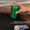imageSereneLife 84 Poker Table 8 Player Octagonal Foldable Cardboard Leisure Game Table Casino Style with WaterResistant Cushioned Rail w 8 Cup HoldersBrown