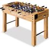 imageSereneLife 48in Foosball Table Competition Sized Set with 2 Balls and 2 Cup Holders for Indoor Family Arcade Game RoomNatural