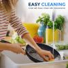 imageSereneLife 6Piece Pots and Pans Set  Nonstick Cookware Black Coating HeatResistant Dishwasher safe Includes Fry Pans Saucepans with Lids Color GrayBlack