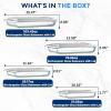 imageSereneLife 8Piece Glass Baking Dish with Lids Set   4 Heavy Duty Rectangular Glass Baking Pan with 4 BPAFree Lids  OvenSafe Bakeware for Lasagna Meats Desserts  Dishwasher Safe RedWhite