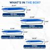 imageSereneLife 8Piece Glass Baking Dish with Lids Set   4 Heavy Duty Rectangular Glass Baking Pan with 4 BPAFree Lids  OvenSafe Bakeware for Lasagna Meats Desserts  Dishwasher Safe RedBlue