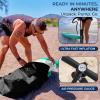 imageSereneLife UltraLight Inflatable Stand Up Paddle Board with Premium SUP Accessories  Extra Wide Stable Design with NonSlip EVA Deck Pad for Youth and Adults of All Skill Levels  275 lbs CapacityBlack