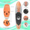 imageSereneLife UltraLight Inflatable Stand Up Paddle Board with Premium SUP Accessories  Extra Wide Stable Design with NonSlip EVA Deck Pad for Youth and Adults of All Skill Levels  275 lbs CapacityOrange