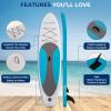 imageSereneLife UltraLight Inflatable Stand Up Paddle Board with Premium SUP Accessories  Extra Wide Stable Design with NonSlip EVA Deck Pad for Youth and Adults of All Skill Levels  275 lbs CapacityMarine Blue