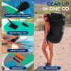imageSereneLife UltraLight Inflatable Stand Up Paddle Board with Premium SUP Accessories  Extra Wide Stable Design with NonSlip EVA Deck Pad for Youth and Adults of All Skill Levels  275 lbs CapacityBlack