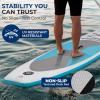 imageSereneLife UltraLight Inflatable Stand Up Paddle Board with Premium SUP Accessories  Extra Wide Stable Design with NonSlip EVA Deck Pad for Youth and Adults of All Skill Levels  275 lbs CapacityMarine Blue