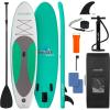 imageSereneLife UltraLight Inflatable Stand Up Paddle Board with Premium SUP Accessories  Extra Wide Stable Design with NonSlip EVA Deck Pad for Youth and Adults of All Skill Levels  275 lbs CapacityBlack