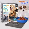 imageSereneLife Non Skid Pet Bowl Set  No Flip Dog Bowl Dog Spill Proof Mat Set  Interlocking Non Skid Pet Puppy Cat Dog Bowl with Mat  Twisty Dish FoodWater Bowl for Mess Free Feeding SLTDG66 BlueDefault Title