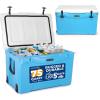 imageSereneLife UltraTough 2575 Quart Rotomolded Cooler Box Holds Upto 64 Cans Keeps Ice Up to 5 Days HeavyDuty Insulated Portable Ice Chest Box Ideal for Camping Beach Picnics Tailgating etcBlue
