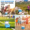 imageSereneLife UltraTough 2575 Quart Rotomolded Cooler Box Holds Upto 64 Cans Keeps Ice Up to 5 Days HeavyDuty Insulated Portable Ice Chest Box Ideal for Camping Beach Picnics Tailgating etcBlue