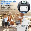 imageSereneLife UltraTough 2575 Quart Rotomolded Cooler Box Holds Upto 64 Cans Keeps Ice Up to 5 Days HeavyDuty Insulated Portable Ice Chest Box Ideal for Camping Beach Picnics Tailgating etcWhite