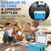 imageSereneLife UltraTough 2575 Quart Rotomolded Cooler Box Holds Upto 64 Cans Keeps Ice Up to 5 Days HeavyDuty Insulated Portable Ice Chest Box Ideal for Camping Beach Picnics Tailgating etcBlue