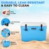 imageSereneLife UltraTough 2575 Quart Rotomolded Cooler Box Holds Upto 64 Cans Keeps Ice Up to 5 Days HeavyDuty Insulated Portable Ice Chest Box Ideal for Camping Beach Picnics Tailgating etcBlue