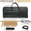 imageSereneLife Bamboo Massage Sticks Warmer Set  Portable Electric Massager Kit with Digital Temperature Controller Heating Bag 8 Massage SticksBlack